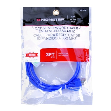 Monster Cable Just Hook It Up 3 ft. L Category 5E Networking Cable 140272-00
