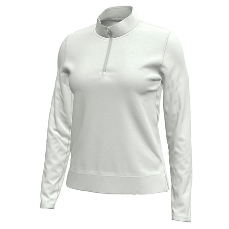 Under Armour Women's Aura 1/4 Zip - White Clay/XL UW1603-7001