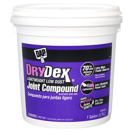 Dap Joint Compound, 1 gal, Pail, White, Premium Lightweight 10120