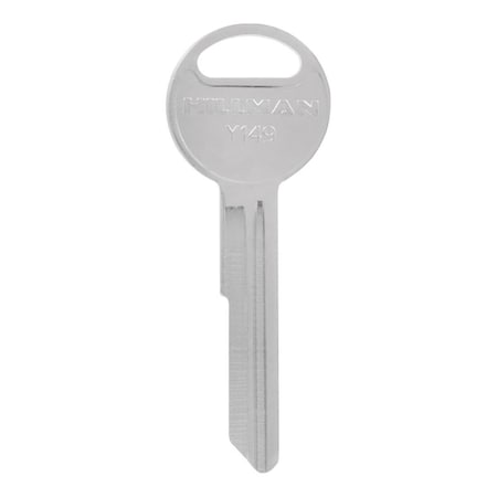 Homecare Products Automotive Universal Key Blank for Y149 Single Sided for Chrysler, Silver HO2737370