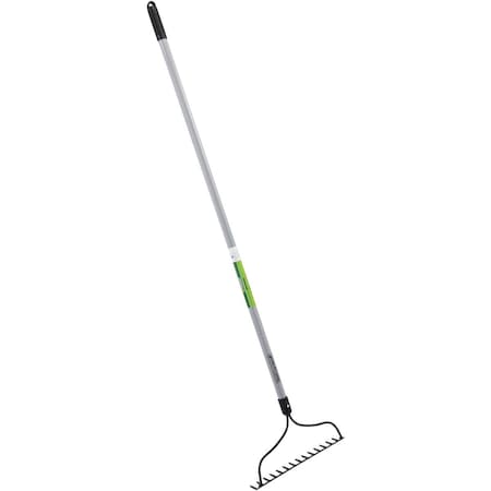 Best Garden 14'' Steel Bow Garden Rake with Fiberglass Handle, 14-Tine 761624