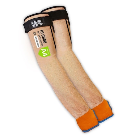 Magid M-GARD DX Technology DXS Cut-Resistant Sleeve with Thumb Slot, Cut Level A4, Size 22GTSPR DXS22GTSPR