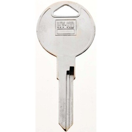 Hy-Ko Automotive Key Blank, Brass, Nickel, For: Volkswagen Vehicle Locks, V37 Key Number 11010V37