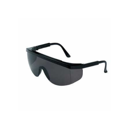 Mcr Safety TK1 Series Safety Glasses, Gray Lens, Duramass Hard Coat, Black Frame, Nylon 135-TK112