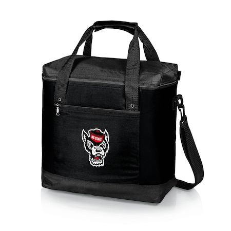 Picnic Time Family Of Brands NCAA NC State Wolfpack Montero Tote Cooler Bag - Soft Cooler Bag - Picnic Tote, Black 604-00-179-424-0
