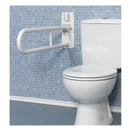 Bedding Beyond 30 in. Fold-up Double Support Bar - White BE1650785