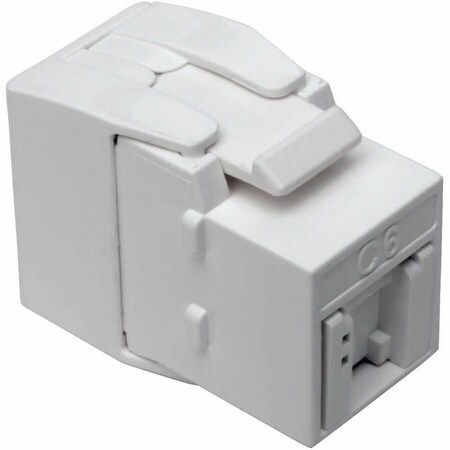 Eaton Tripp Lite Series Keystone Jack Cat6/Cat5e, RJ45, Shuttered, Dust Cap - Toolless, PoE/PoE+ N238-001-GY-TF