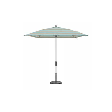 Treasure Garden 7.5 ft Square Patio Umbella, aluminum, fiberglass ribs, outdoor, Gateway Mist Stripe UM847SQ-SS 58039 Gateway Mist Stripe