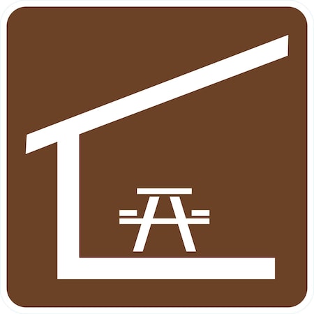 Lyle Picnic Shelter, 24x24, High Intensity Prismatic, Brown G-13791-HI_24x24