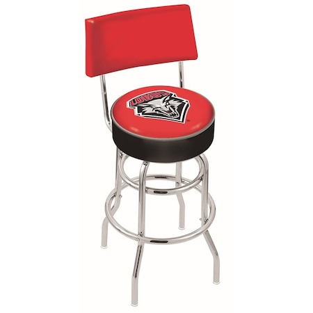 Holland Bar Stool Co 30" Chrome 2-Ring New Mexico Swivel Bar Stool, Back L7C430NewMex