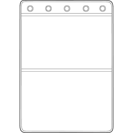 Omnimed Plastic Sheet For Top Opening Binders, 8 3/4" x 5" 2 Pocket, 10PK 251143
