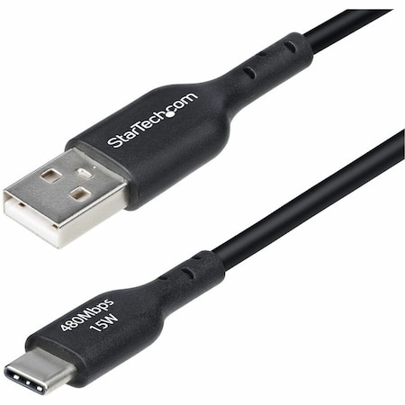 Startech.Com 3FT (91CM) USB-A TO USB-C CHARGING CABLE, CHARGE & SYNC, 3A, USB 2.0, TPE JACKET USB2AC3FBKE