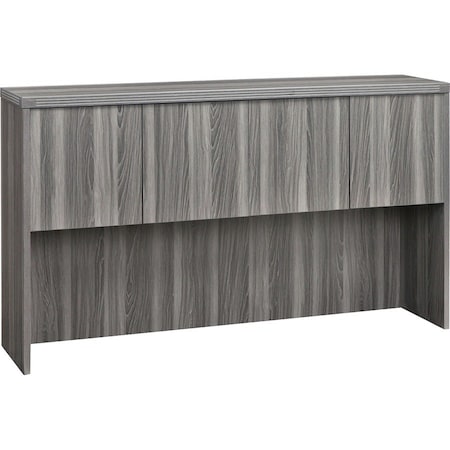 Mayline Aberdeen Wood Door Hutch, Gray, 72"x15" AHW72LGS