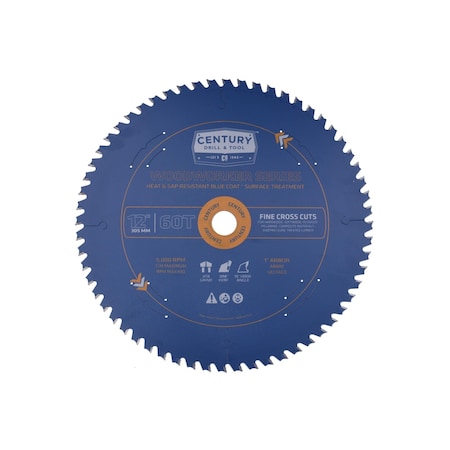 Century Drill & Tool Woodworker Fine Cross Cut Saw Blade 10607