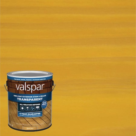 Valspar Transparent Deck Stain Honey Gold 1 Gal. VL1028072-16