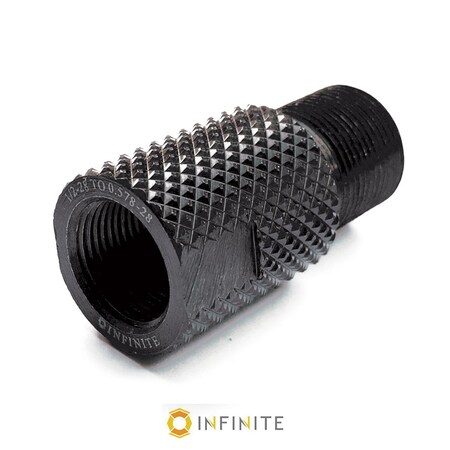 Homecare Products 0.5-28 to 0.578-28 Right Hand Thread Adapter, Knurled HO3649812