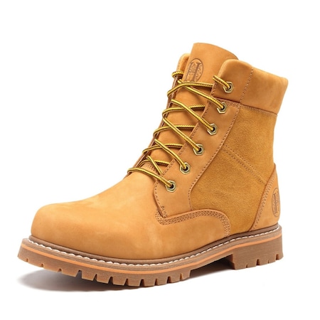 Handpoint Mens 6 in Soft Toe Work Boots-Water Resistant Nubuck Leather Safety Boots, EH Rated, 8 H84102D-8