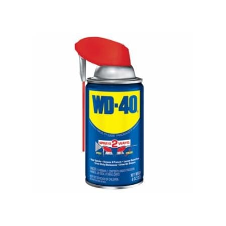 Wd-40 Multi-Purpose Lubricant, 8 oz, Aerosol Can with Smart Straw, 12PK 780-490026