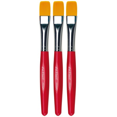 Da Vinci PRIMO Preschool Brush, Synthetic, Tempera, Flat, Series 354R, Size 12, 3PK VA-354R_0
