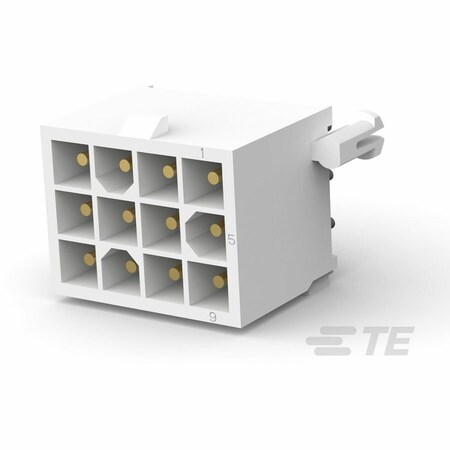 Te Connectivity Power Connector, 12 Contact(S), Male, Solder Terminal, Receptacle 1-770186-1