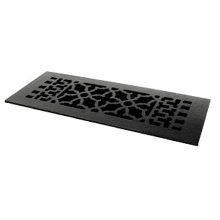 Acorn Mfg Acorn  14 x 6 Cast Iron Grille with Screws and Holes, Black GRCBG-D
