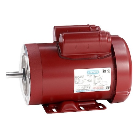 Leeson Farm Duty Motor, Capacitor-Start/Run, 1 1/2 HP, 115/230V AC, 1,725 Nameplate RPM, 56HC Frame 116489.00