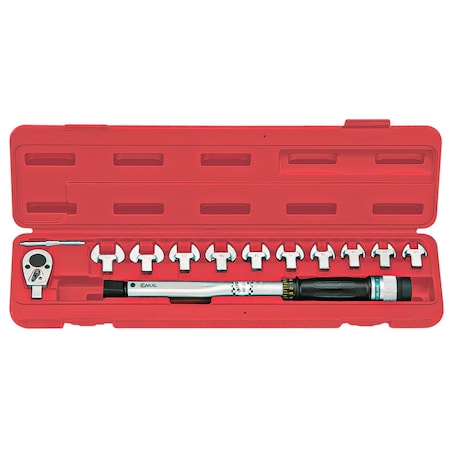 Genius Tools 12PC Torque Handle(9x12) with Open End Heads, 15 - 80 ft, lb TO-312F80