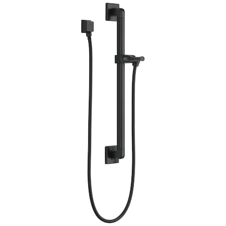 Delta Universal Showering Components Adjustable Slide Bar / Grab Bar Assembly with Elbow 51500-BL