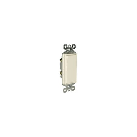 Pass & Seymour Decorator 1-Pole Light Switch, Light Almond, 10PK TM870LACP6