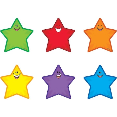 Trend Enterprises Stars Mini Accents Variety Pack, 36 Pieces, PK6 T10801