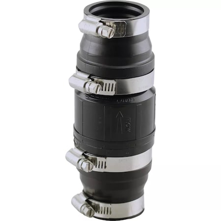 Plumbeeze 1-1/4'' ABS In-Line Sump Pump Check Valve PE-SPC125-150