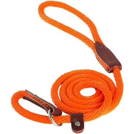 Tandy Leather Factory Leather Brothers British Slip Loop Rope Leads for Dogs Orange, 3PK 3604-5