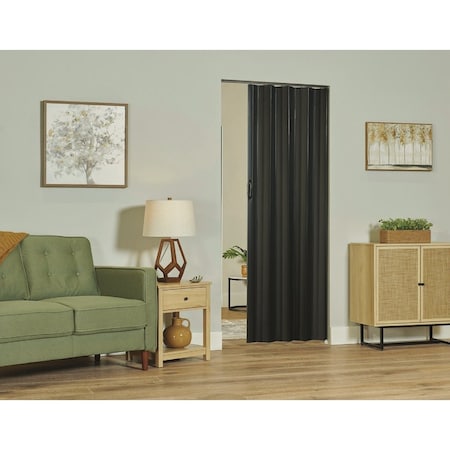 Spectrum Sienna 36'' x 80'' Black PVC Folding Door SI3680BK