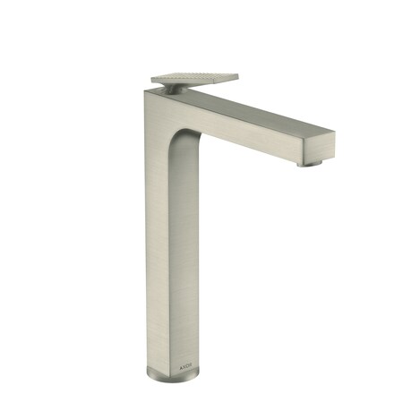 Axor Citterio Single-Hole Faucet 280 with Pop-Up Drain- Rhombic Cut, 1.2 GPM in Brushed Nickel 39151821