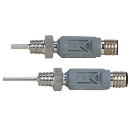 Omega TemperatureProbeExtLead, 4PinM12, 50mm L M12TXC-PT100-3MM-24MM-1/8NPT
