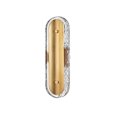 Corbett Lighting Macau 1 Light Wall Sconce 5 In. Vintage Brass 422-17-VB