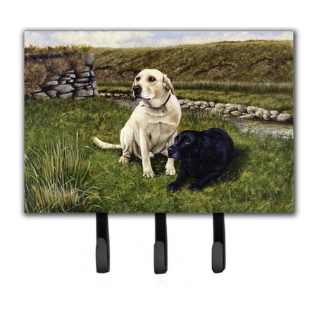 Carolines Treasures Yellow and Black Labradors Leash or Key Holder FRF0018TH68