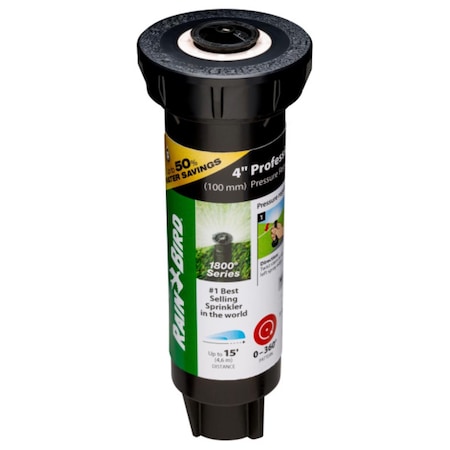 Rain Bird 4 in. H Adjustable Pop-Up Spray Head 1804APPR25SAM