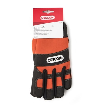 Oregon Safety Gloves, L, Knit Wrist Cuff, Leather 564449