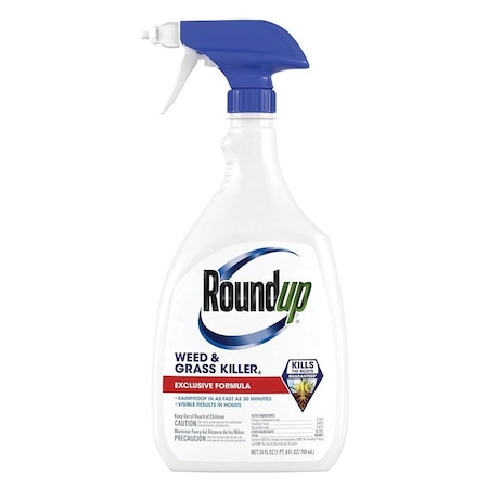 Roundup 5003090 Ready-to-Use Weed and Grass Killer, Liquid, Hazy, 24 oz 5375806