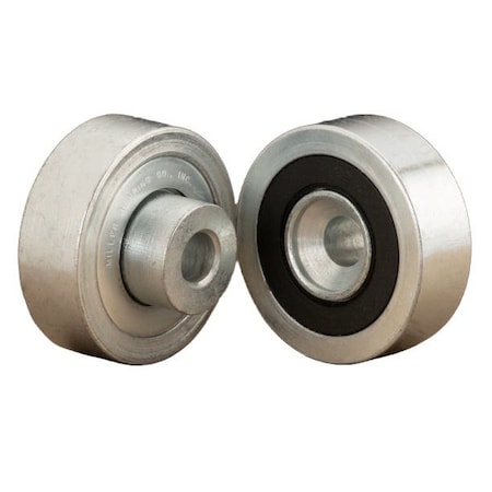 Miller Bearing Conveyor Bearing, Flanged Unground Non-Precision, Carbon Steel, 0.3125 in Bore Dia., Hex Bore R-2375-8-G