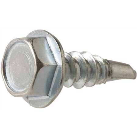 Everbilt Sheet Metal Screw, Flange Hex Head Hex Drive, 100 PK 801212