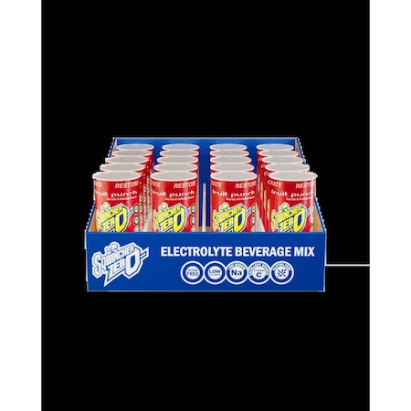 Sqwincher Qwik Stik(TM) Sugar Free Drink Mix Powder 20 oz Yield Per 0.11 oz Unit, Fruit Punch, Pk10 159060115