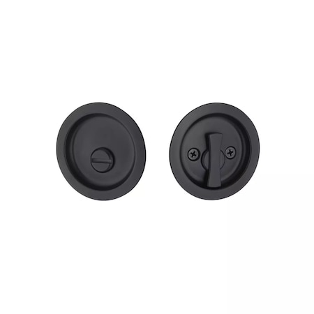 Emtek Pocket Door Locks Privacy Matte Black EETPDRND63MB