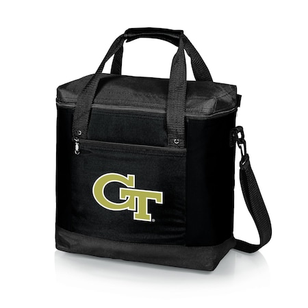 Picnic Time Family Of Brands NCAA Georgia Tech Yellow Jackets Montero Tote Cooler Bag - Soft Cooler Bag - Picnic Tote, Black 604-00-179-194-0