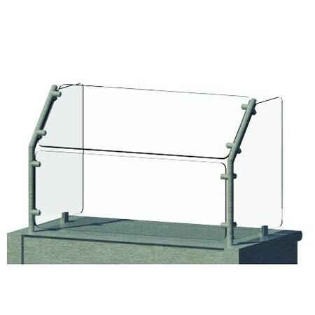 Advance Tabco Food shield cafeteria style 45 deg. angled front AFC-48