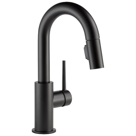 Delta Trinsic Single Handle Pull-Down Bar / Prep Faucet 9959-BL-DST