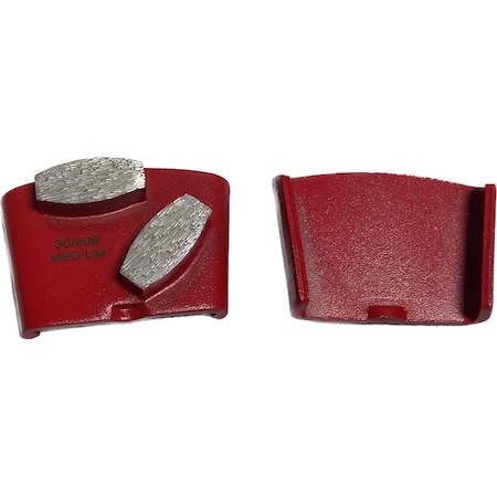 Vantage Product Diamond Grinding Disc for EZ Change Grinders, 2 Bar Segment, 30/40 Grit, Medium Bond M-EZ-2B3040-M