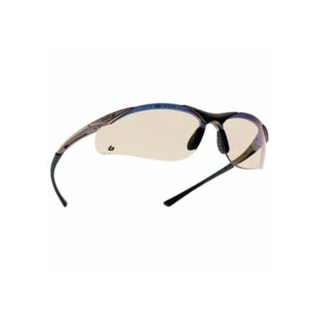 Bolle Safety CONTOUR Safety Glasses, Copper Flash Brown Polycarbonate Lens, Anti-Scratch, Gray/Black 286-40047