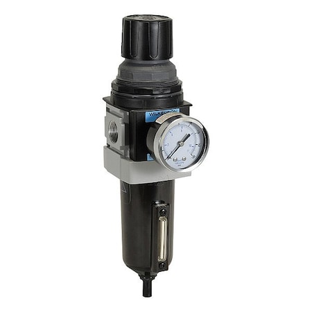 Wilkerson Filter/Regulator, Al, Automatic Drain B28-04-FHG0B